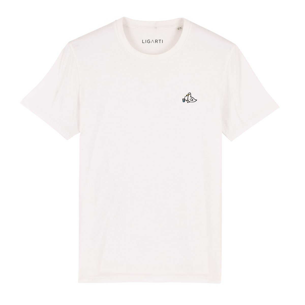 Embroidered T-shirt – Eend - Unisex