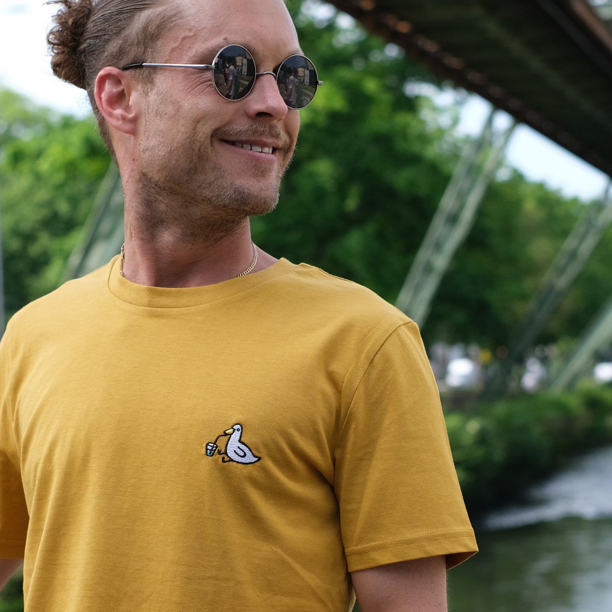 Embroidered T-shirt – Eend - Unisex