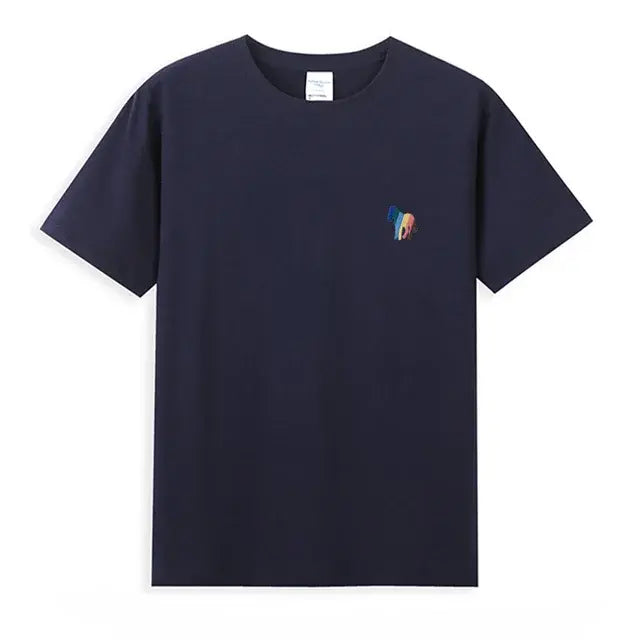 Zebra Borduurwerk T-Shirt 100% Katoenen Basis - dames/heren