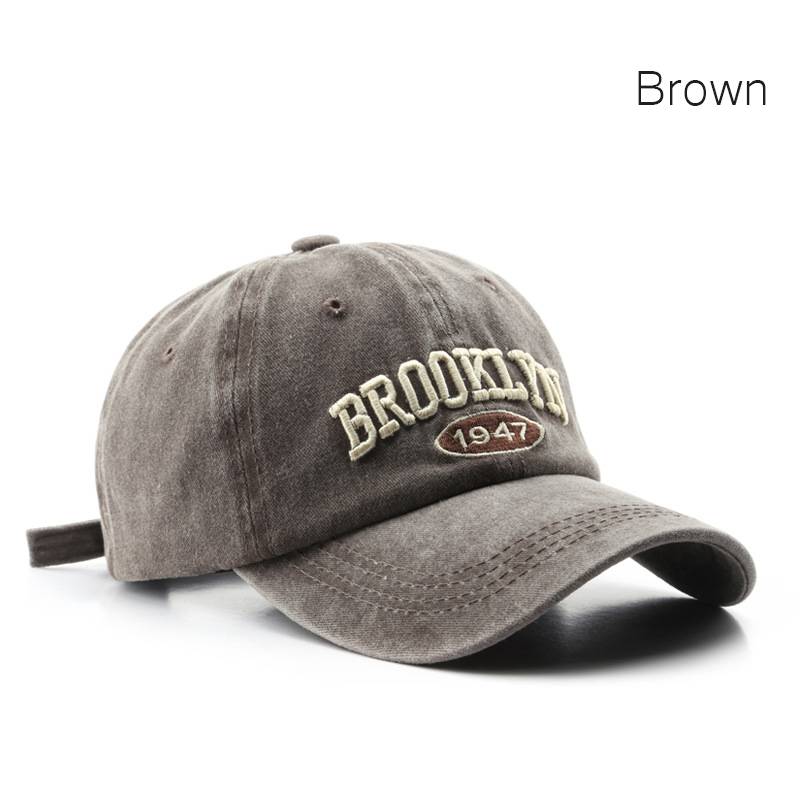 Retro Brooklyn pet - geborduurd - dames/heren - onesize