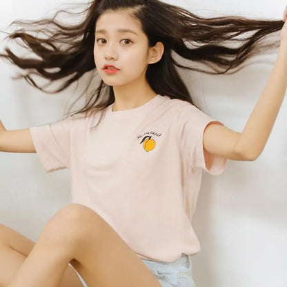 "You're a Peach" T-Shirt dames wit
