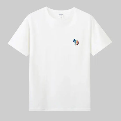 Zebra Borduurwerk T-Shirt 100% Katoenen Basis - dames/heren