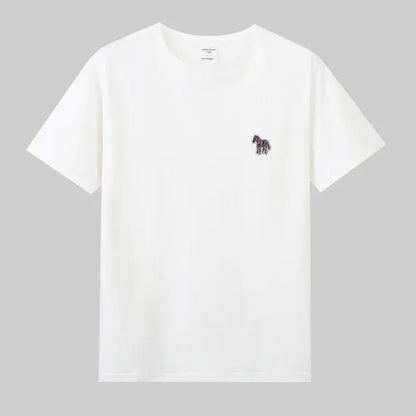 Zebra Borduurwerk T-Shirt 100% Katoenen Basis - dames/heren
