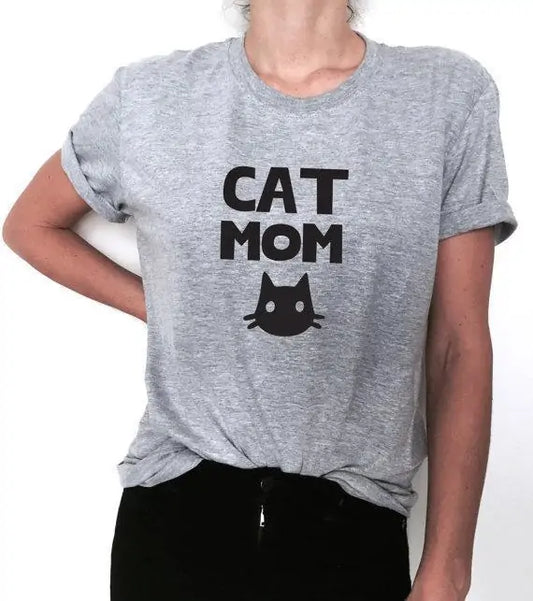Cat Mom T-Shirt - dames