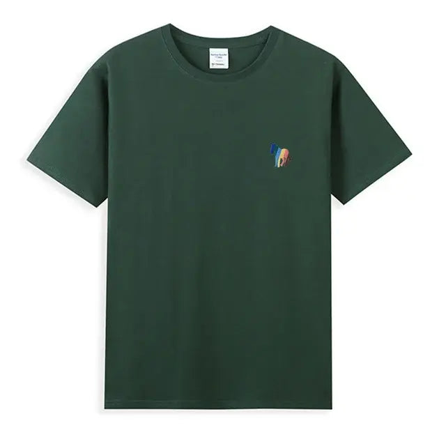 Zebra Borduurwerk T-Shirt 100% Katoenen Basis - dames/heren
