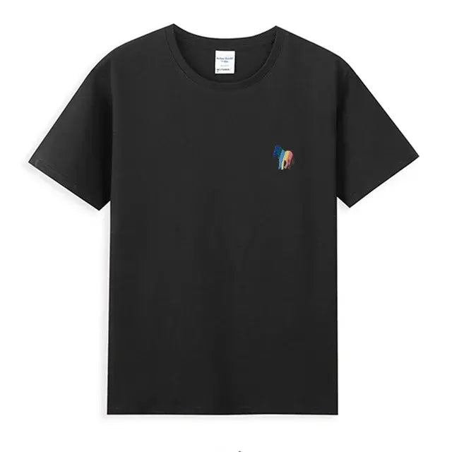 Zebra Borduurwerk T-Shirt 100% Katoenen Basis - dames/heren