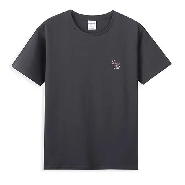 Zebra Borduurwerk T-Shirt 100% Katoenen Basis - dames/heren