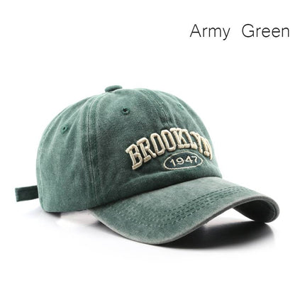Retro Brooklyn pet - geborduurd - dames/heren - onesize