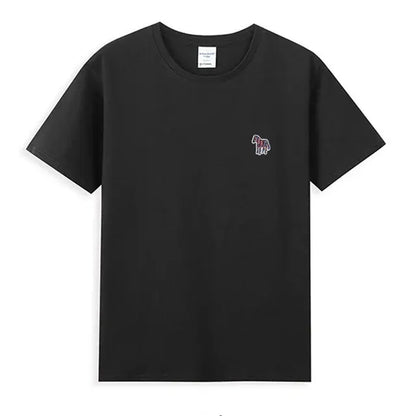 Zebra Borduurwerk T-Shirt 100% Katoenen Basis - dames/heren