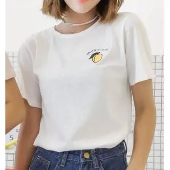 "You're a Peach" T-Shirt dames wit